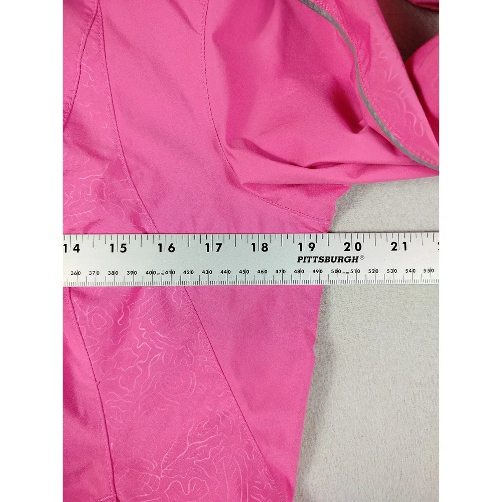 Gore Bike Wear Jacket Womens Medium Pink GORE-TEX Cycling Windbreaker Reflective